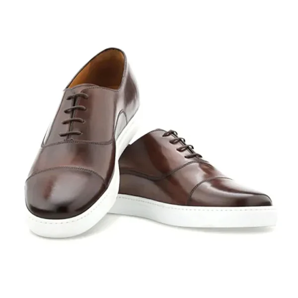 ace_marks_filipo_cap_toe__3-1.webp Sale Ace Marks Shoes Ace Marks Filipo Cap Toe Oxford Sneaker In Brown Antique BrownAntique