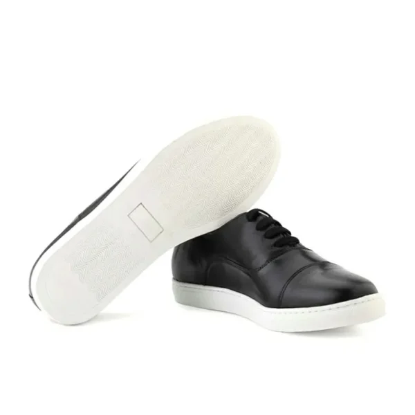 ace_marks_filipo_ii_cap_t_4.webp Shop Ace Marks Shoes Ace Marks Filipo II Cap Toe Oxford Sneaker In Black