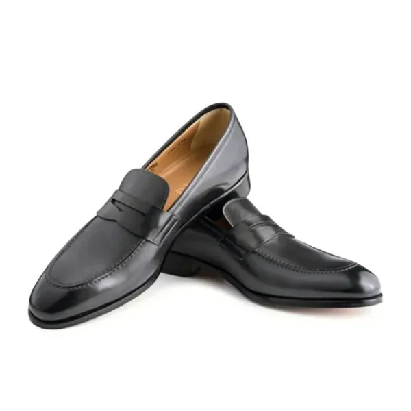 ace_marks_greg_penny_loaf_3-1.webp Sale Ace Marks Shoes Ace Marks Greg Penny Loafer Black Antique BlackAntique