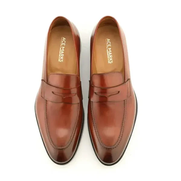 ace_marks_greg_penny_loaf_3-2.webp Best Sale Ace Marks Shoes Ace Marks Greg Penny Loafer Cognac Antique CognacAntique