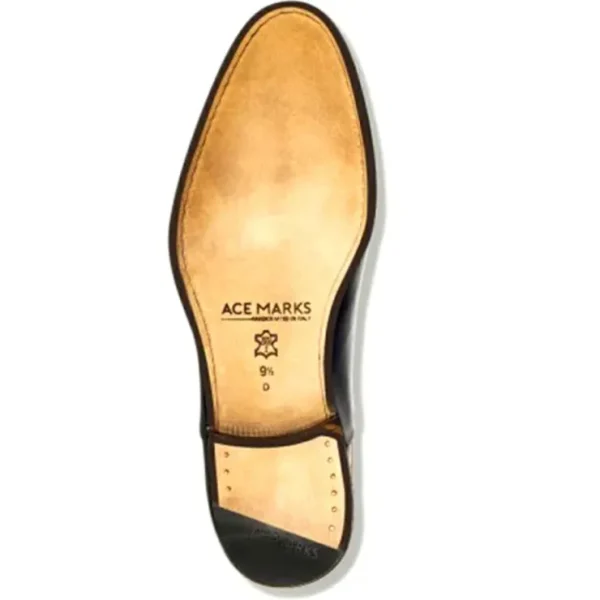 ace_marks_greg_penny_loaf_4.webp Sale Ace Marks Shoes Ace Marks Greg Penny Loafer Black Antique BlackAntique