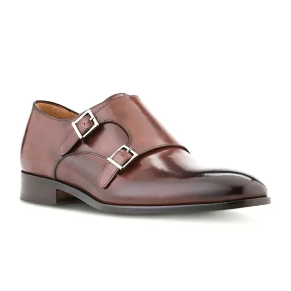 Sale Ace Marks Shoes Ace Marks Kurt Monkstrap Brown Antique BrownAntique