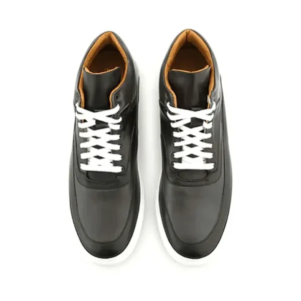 Discount Ace Marks Shoes Ace Marks Maximo High Top Dress Sneakers In Black & Grey Smoke Black&GreySmoke