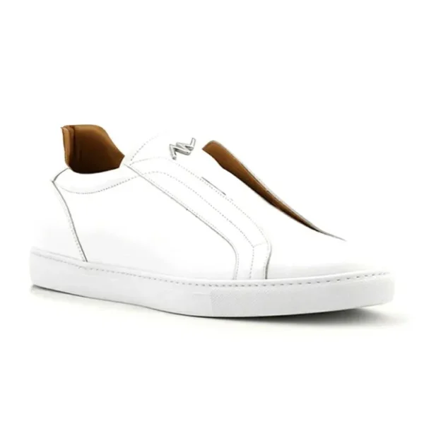 ace_marks_saint_elastic_s_1-2.webp Sale Ace Marks Shoes Ace Marks Saint Elastic Slip On Sneaker In White Leather WhiteLeather