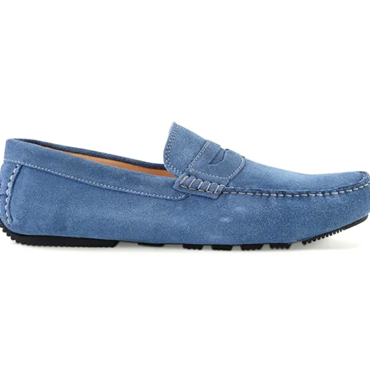 Cheap Ace Marks Shoes Ace Marks Santi Moccasin In Denim Suede DenimSuede