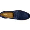 Store Alan Payne Naples Suede Penny Loafers Navy