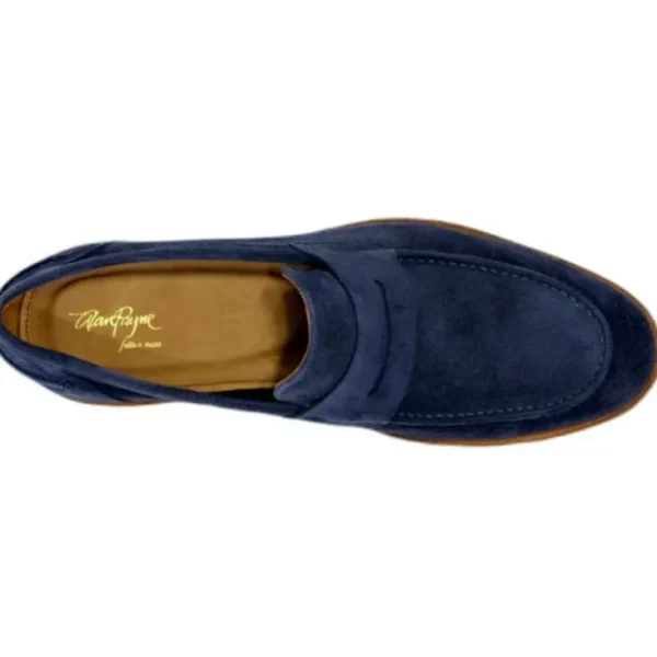 alan_payne_naples_suede_p_2-2.webp Store Alan Payne Naples Suede Penny Loafers Navy