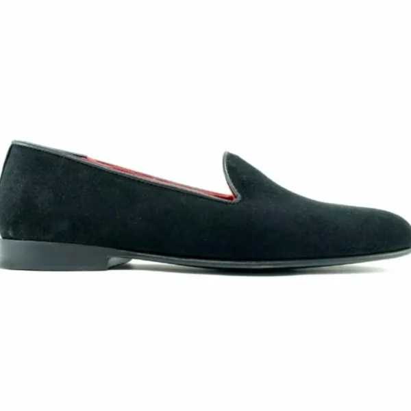 Cheap Alan Payne Simpson Formal Suede Loafers Black