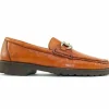 Fashion Alan Payne Walker II Deerskin Bit Loafers Tan