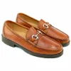 Fashion Alan Payne Walker II Deerskin Bit Loafers Tan