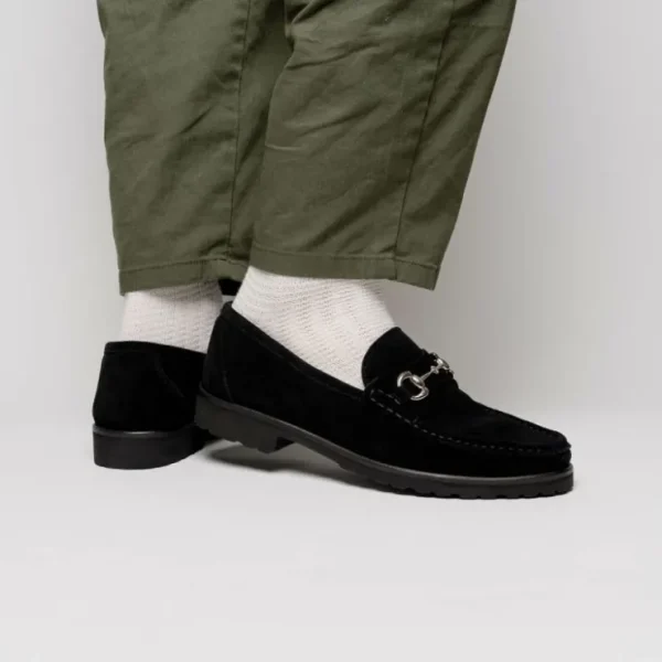 alan_payne_wharton_suede__12.webp Discount Alan Payne Wharton Suede Bit Loafers Black