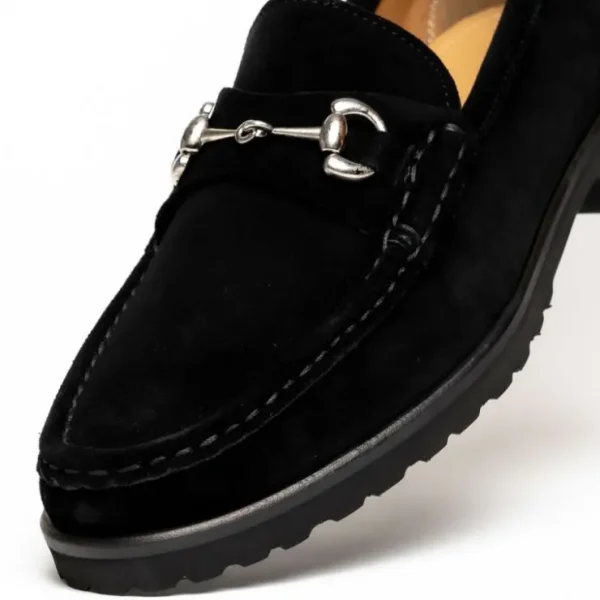 alan_payne_wharton_suede__3.webp Discount Alan Payne Wharton Suede Bit Loafers Black