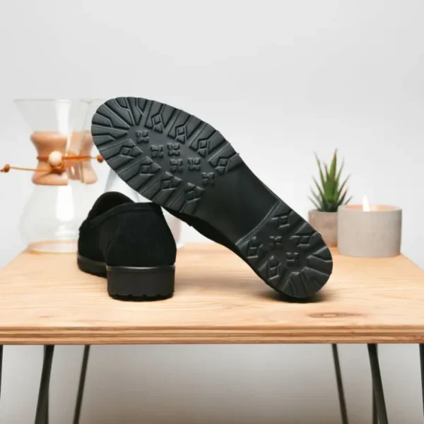alan_payne_wharton_suede__7.webp Discount Alan Payne Wharton Suede Bit Loafers Black