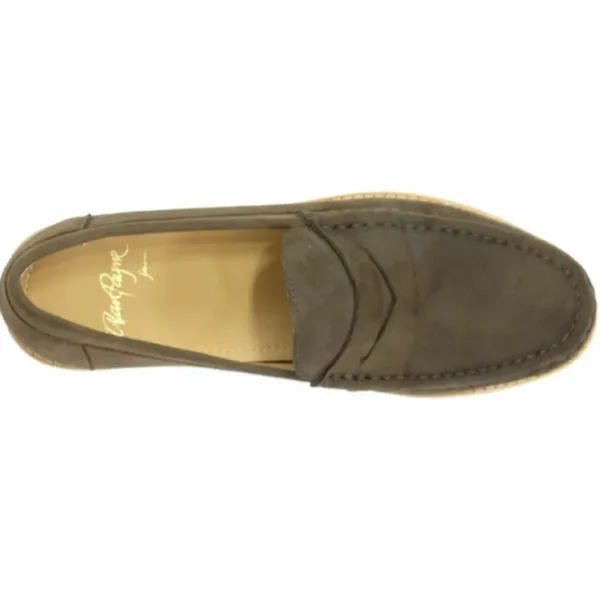 New Alan Payne Worchester Suede Penny Loafers Brown