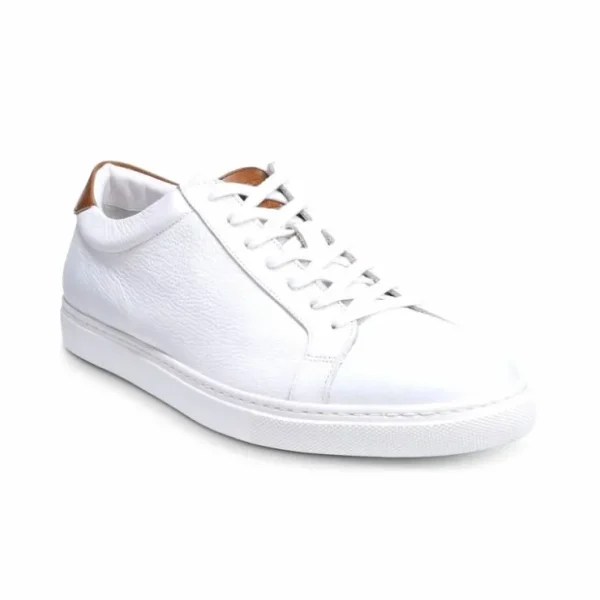 Discount Allen Edmonds Courtside Leather Sneaker (3580) White