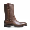 Shop Allen Edmonds Dallas Leather Roper Boot Dark Brown Grain (6575) DarkBrownGrain