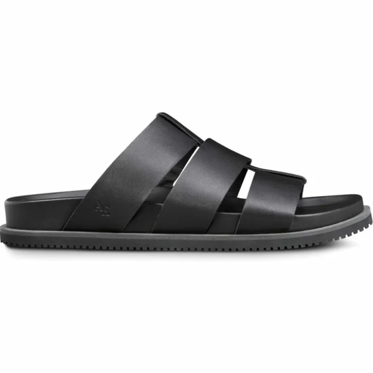 Cheap Allen Edmonds Davis Leather Sandal (6956) Black