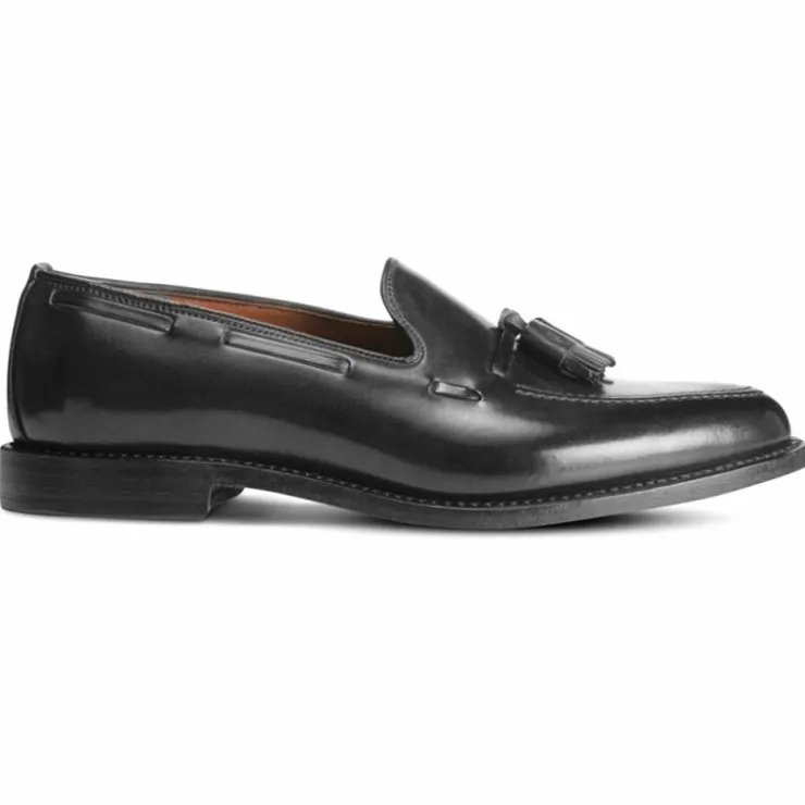 Cheap Allen Edmonds Grayson Shell Cordovan Tassel Loafer (3995) Black