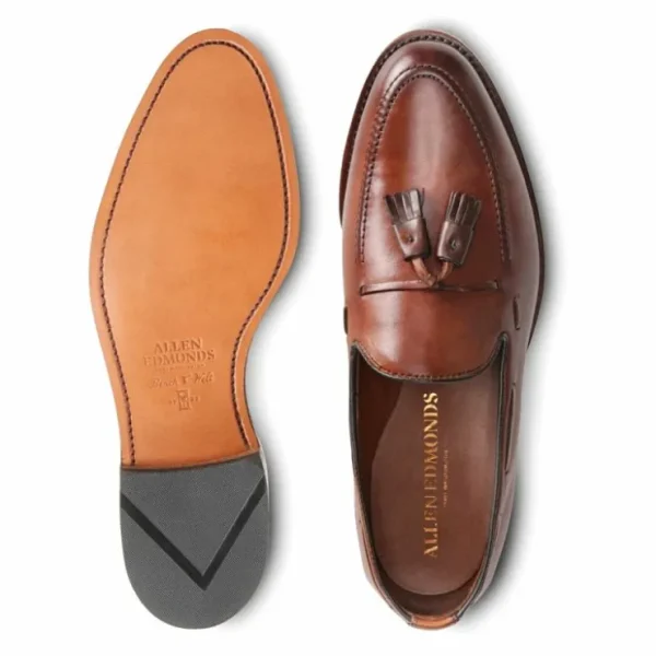 Cheap Allen Edmonds Grayson Tassel Loafer Dark Chili (8272) DarkChili
