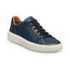 Shop Allen Edmonds Oliver Leather Slip-on Stretch-lace Sneaker (7917) Navy
