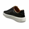 New Allen Edmonds Oliver Leather Slip-on Stretch-lace Sneaker (6366) Black