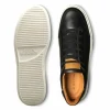 New Allen Edmonds Oliver Leather Slip-on Stretch-lace Sneaker (6366) Black