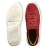 Shop Allen Edmonds Oliver Suede Slip-on Stretch-lace Sneaker (8105) Red