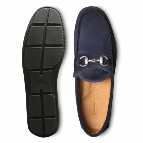 allen_edmonds_sebastian_s_3-4.webp Best Allen Edmonds Sebastian Suede Bit Driving Loafer Navy Sea (6352) NavySea