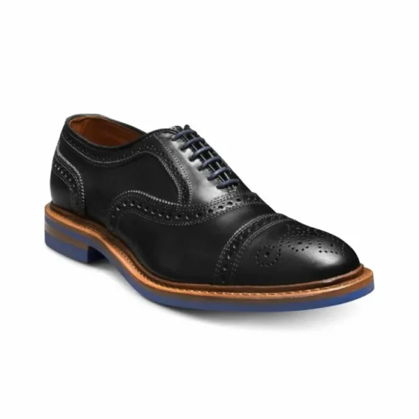 allen_edmonds_strandmok_l_1.webp Discount Allen Edmonds Strandmok Leather Cap-toe Oxford with Dainite Rubber Sole Black Chromexcel (5555) BlackChromexcel