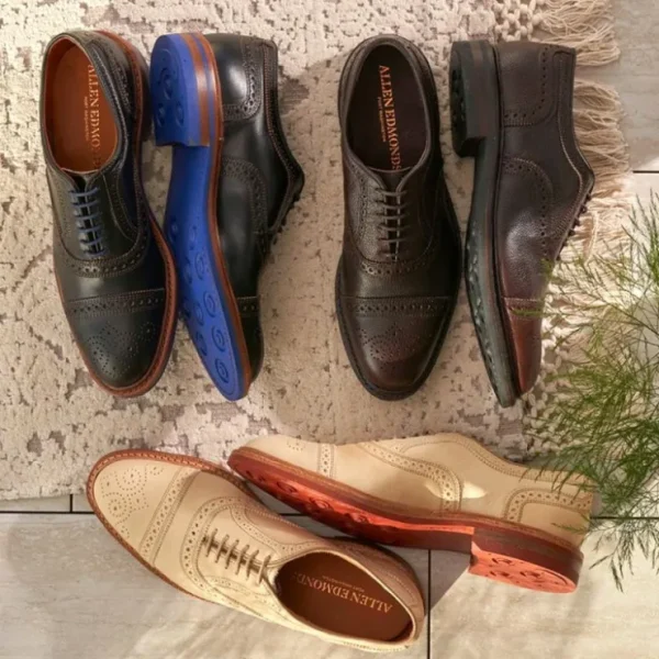 allen_edmonds_strandmok_l_4.webp Discount Allen Edmonds Strandmok Leather Cap-toe Oxford with Dainite Rubber Sole Black Chromexcel (5555) BlackChromexcel