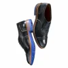 Discount Allen Edmonds Strandmok Leather Cap-toe Oxford with Dainite Rubber Sole Black Chromexcel (5555) BlackChromexcel