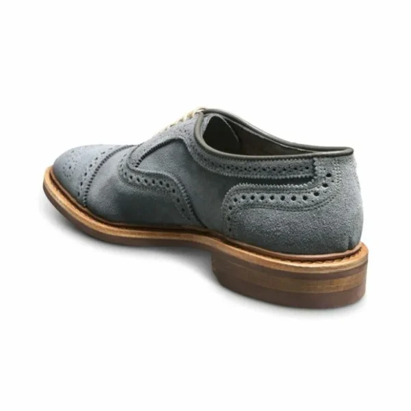 Cheap Allen Edmonds Strandmok Suede Cap-toe Oxford Slate Grey (4634) SlateGrey