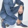 Sale Allen Edmonds William Suede Wingtip Derby (6328) Denim