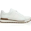 New Belvedere Blake Ostrich Sneakers (33629) White
