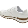 New Belvedere Blake Ostrich Sneakers (33629) White