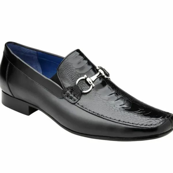 belvedere_bruno_ostrich_a_1.webp Hot Belvedere Bruno Ostrich & Italian Calfskin Shoes (1026) Black