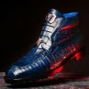 Cheap Belvedere Gallardo Caiman Crocodile Boots Navy