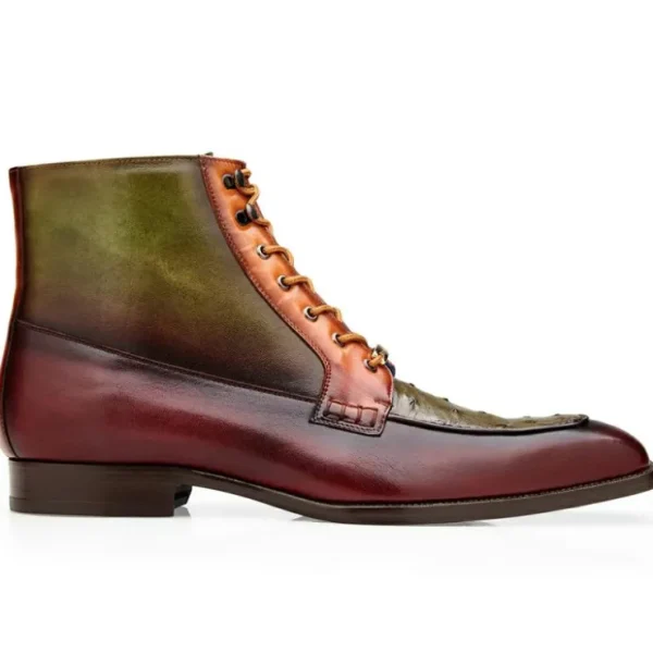 belvedere_greco_ostrich_a_0.webp Best Belvedere Greco Ostrich & Italian Leather Boots Ant. Burgundy / Olive / Brandy (R79)