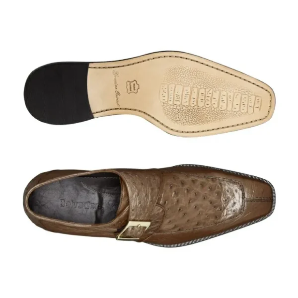 belvedere_josh_ostrich_mo_1-1.webp Online Belvedere Josh Ostrich Monk Strap Shoes (114011) Brown