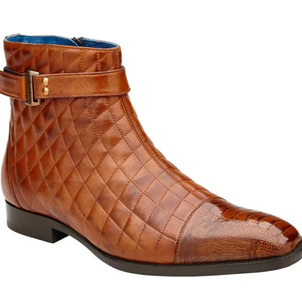 belvedere_libero_ostrich__1.webp Discount Belvedere Libero Ostrich & Quilted Leather Boots Ant. Almond (R80) AntiqueAlmond