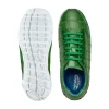 New Belvedere Magnus Ostrich Patchwork Sneakers (E21) Emerald