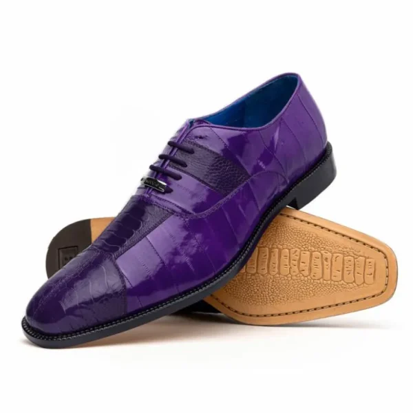 Sale Belvedere Mare Ostrich/Eel Shoes (2P7) Purple