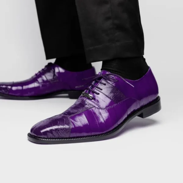 Sale Belvedere Mare Ostrich/Eel Shoes (2P7) Purple