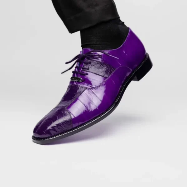 Sale Belvedere Mare Ostrich/Eel Shoes (2P7) Purple