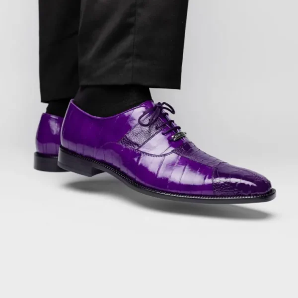Sale Belvedere Mare Ostrich/Eel Shoes (2P7) Purple