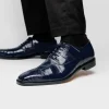 New Belvedere Mare Ostrich/Eel Shoes (2P7) Navy