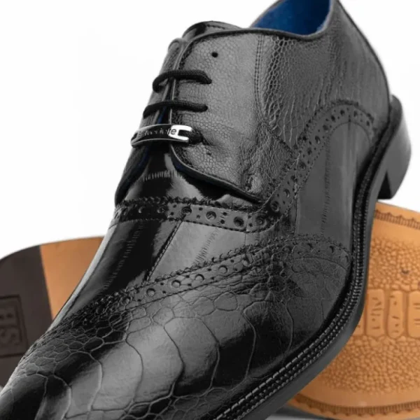 belvedere_nino_eel_amp_os_3-1.webp Flash Sale Belvedere Nino Eel & Ostrich Shoes (0B4) Black
