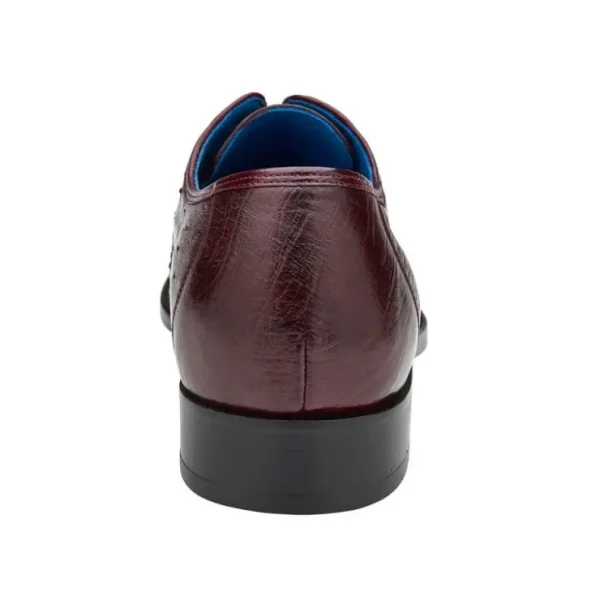 Clearance Belvedere Orlando Genuine Ostrich Quill Shoes Antique Dark Burgundy (D01) AntiqueDarkBurgundy