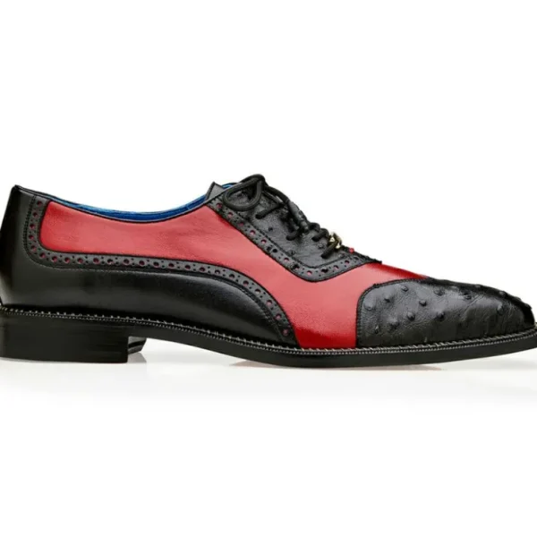 belvedere_sesto_genuine_o_0-3.webp Flash Sale Belvedere Sesto Genuine Ostrich Quill / Italian Leather Shoes Black / Red (R54)
