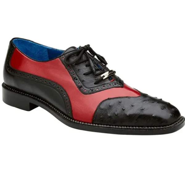 belvedere_sesto_genuine_o_1-3.webp Flash Sale Belvedere Sesto Genuine Ostrich Quill / Italian Leather Shoes Black / Red (R54)
